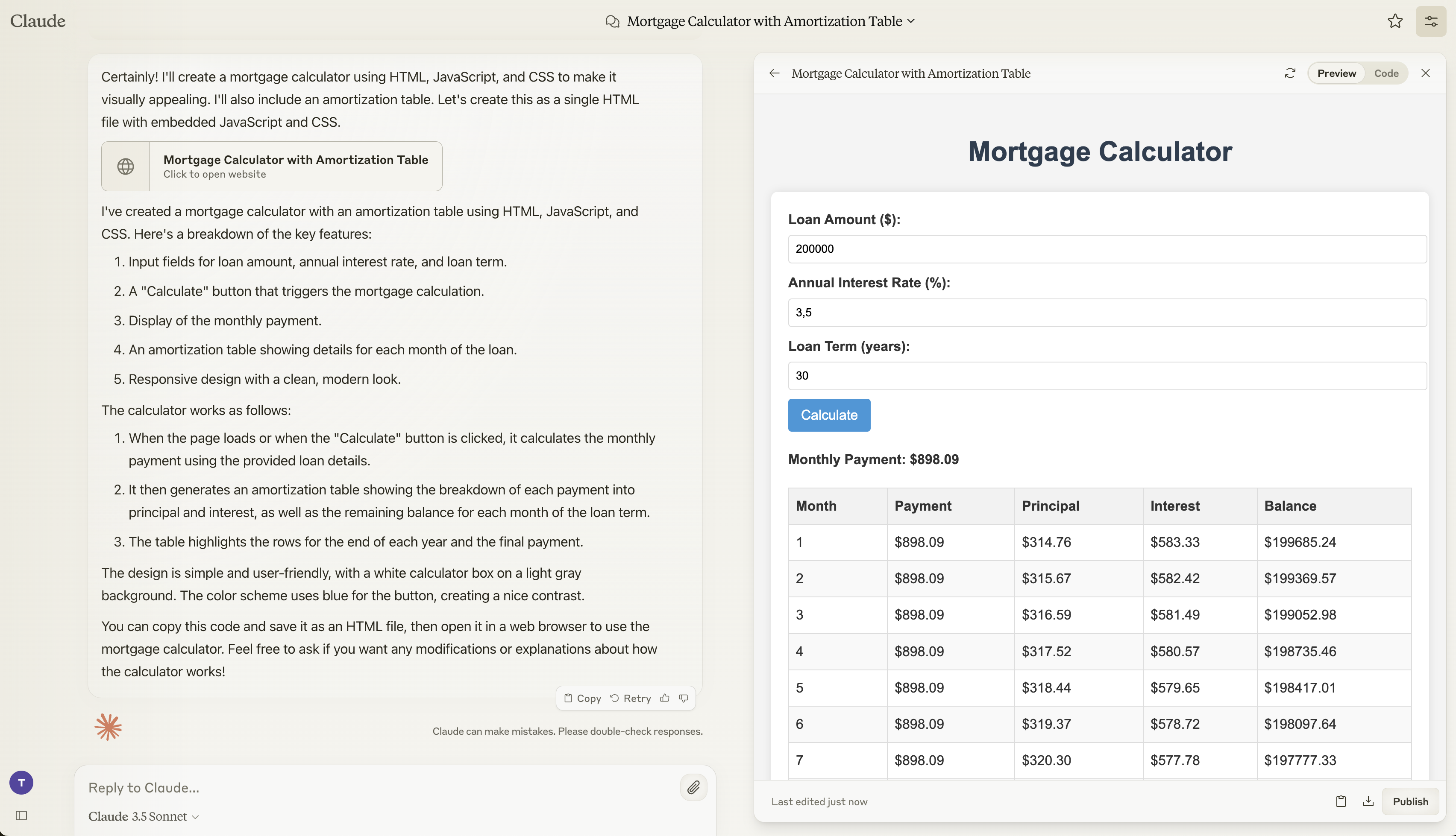 Mortage calculator